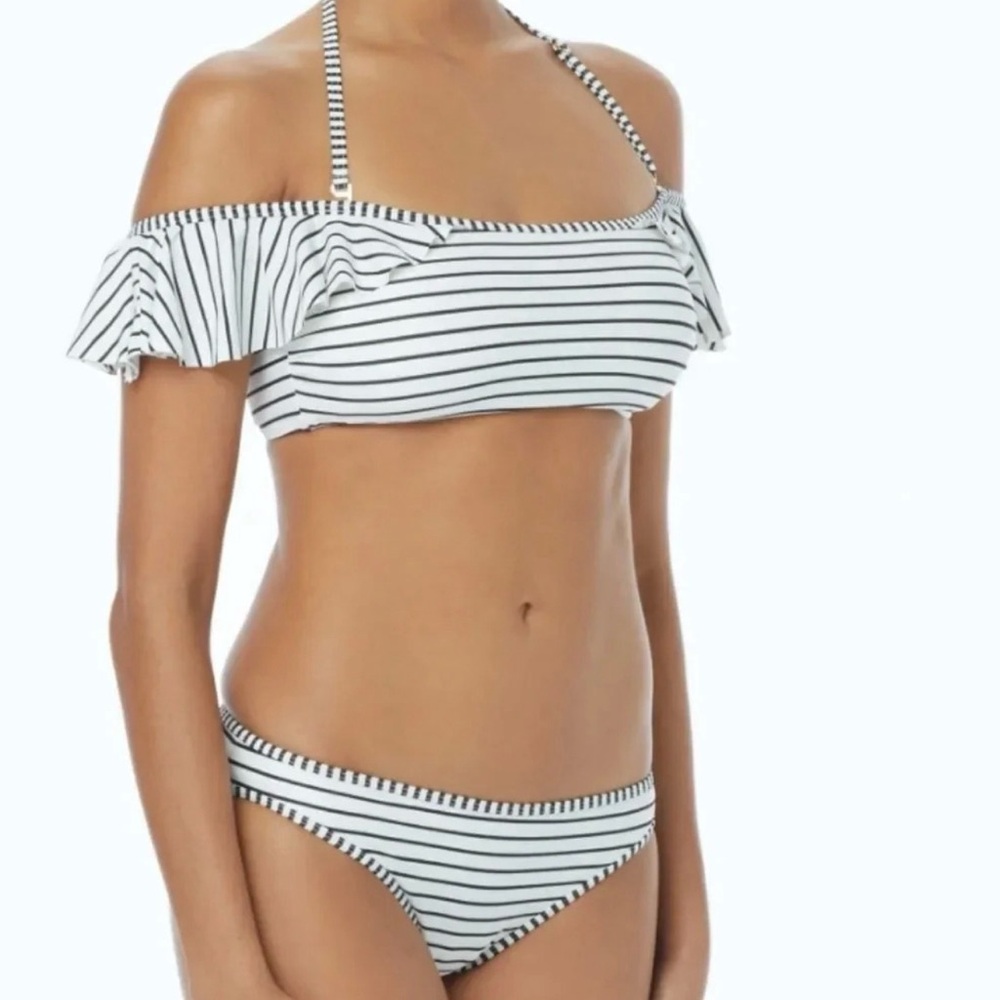 Vince Camuto Swim Striped Black & White Bikini Size Small